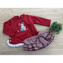CONJUNTO VICHY GUINDA