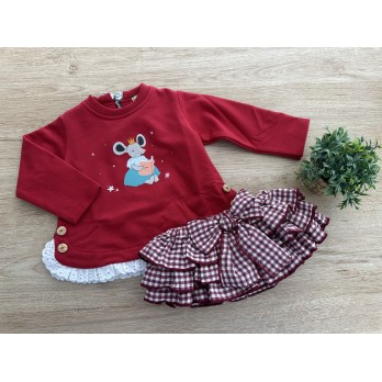 CONJUNTO VICHY GUINDA